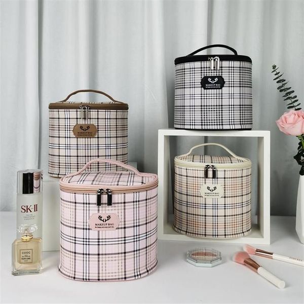 Versione coreana della borsa per la conservazione del secchio PU Custodia cosmetica impermeabile di grandi dimensioni Case di toilette portatile Case279N