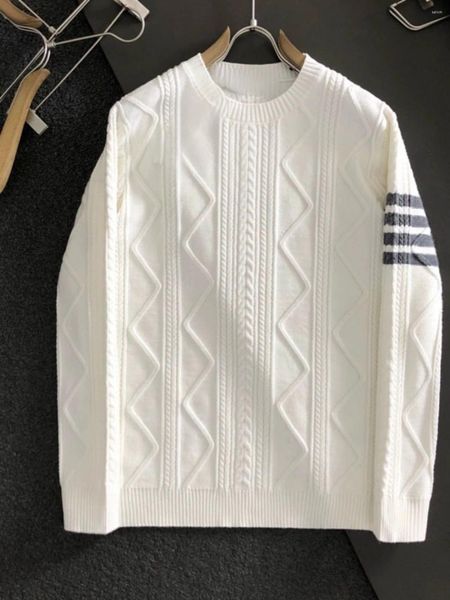 Erkek Sweaters Fashionb Sweater Marka Sonbahar Kış Ceket ve Kadınlar Kalın Yuvarlak Boyun Uzun Kollu Külot Sıcak Yün Gömlek