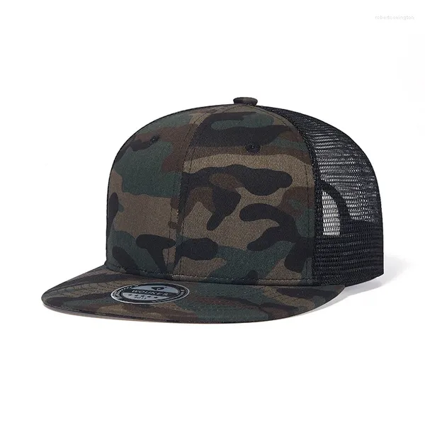 Cappellini da baseball Cappellini da uomo Cappellino per adolescenti Snapback Cappello piatto Mesh Traspirante Protezione solare estiva regolabile Accessorio sportivo Hiphop