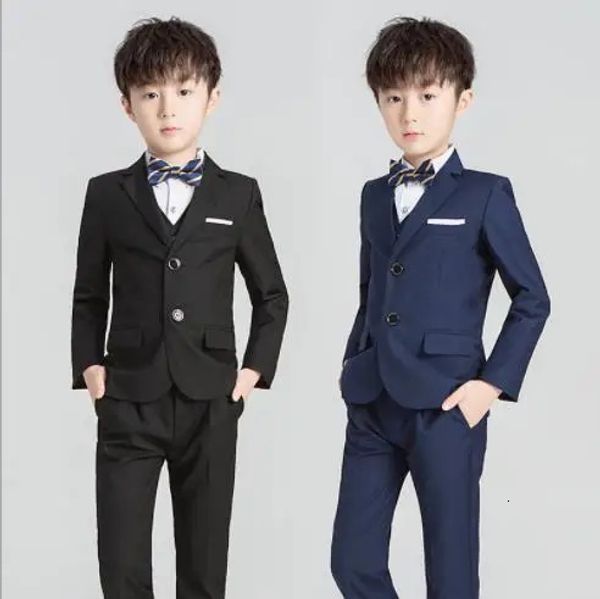 Ternos 2023 moda bebê meninos para casamento flor roupas conjuntos smoking crianças festa roupas formal escola kidscostume 312y 231213