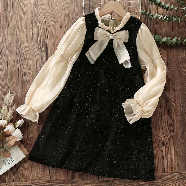 Vestidos da menina bebê crianças veludo para meninas roupas princesa vestido de festa de natal roupas adolescentes crianças trajes 4 6 8 10 12 anos 231214