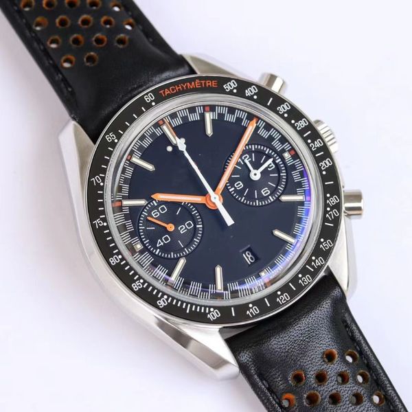 Omega Мужские качественные заводские часы BP Racing High Chronograph Series Супер светящиеся AISI316L Специальная сталь сапфировое стекло зеркало керамическое кольцо оригинальное обмен