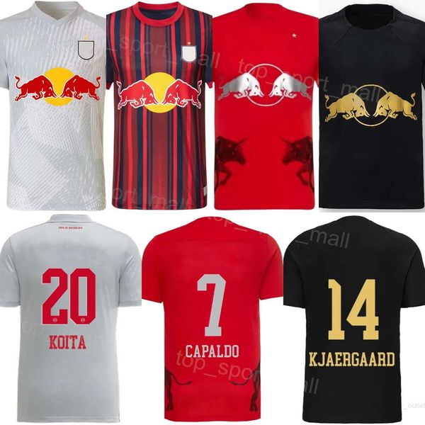 Club Team Salisburgo Calcio 19 Maglie Karim Konate 24 Mans 23 Roko Simic 70 Amar Dedic 30 Oscar Gloukh 20 Sekou Koita Maglia da calcio Kit Nome personalizzato Numero