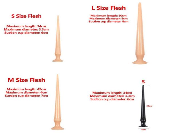 Продукты секса, фаллоимитаторы, длинный фаллоимитатор с присоской, анальная пробка для женщин, анальный расширитель для геев, анальная пробка для точки G, игрушки для мужчин, массаж простаты6089178