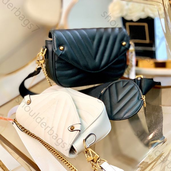 Tasarımcı Çanta Kadın Omuz Çantaları Lüks V ŞEKİL ÇANTALARI Üst kaliteli çiçekler Yeni Dalga Zinciri Çanta Bayanlar Moda Metal Digram Crossbody Makyaj Çantalar