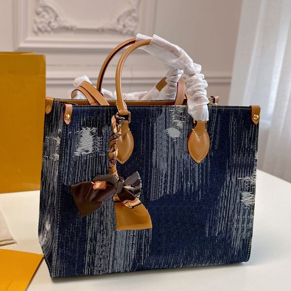 Luis Vuittons Handtasche Denim Bag Lvse Tasche Frauen LouiShandbag Totes Designer -Taschen Einkaufstaschen Damen Fashion Klassiker Blumenhandtaschen Staubbeutel