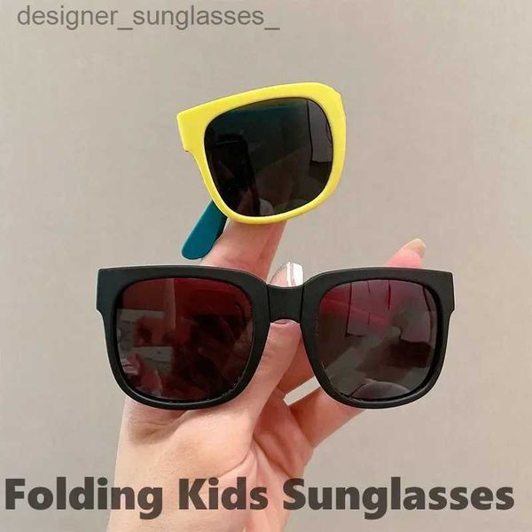 Sonnenbrille für Kinder, ultraleicht, faltbar, niedlich, für Jungen und Mädchen, UV-Schutz, Sonnenbrille für Kinder, Baby, hochwertige tragbare Brillen, L231214
