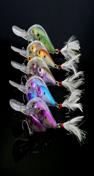 Threadfin Shad Crankbait Pesca a mosca Esche rigide 97 cm 18 g Occhi 3D Esca bersaglio dal vivo per la pesca della spigola5657161