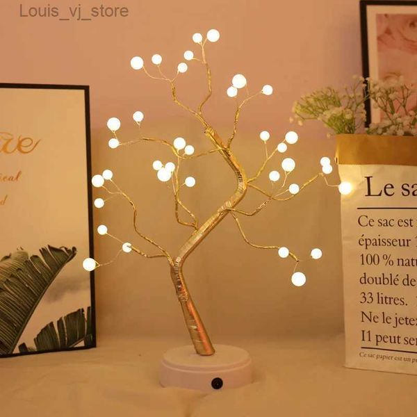 Nachtlichter, Bonsai-Baum-Licht, LED-Nachtlicht, Weihnachtsbaum, Kupferdraht, Girlande, Lampe für Kinder, Zuhause, Schlafzimmer, Dekor, Feenlicht, Urlaubslicht, YQ231214