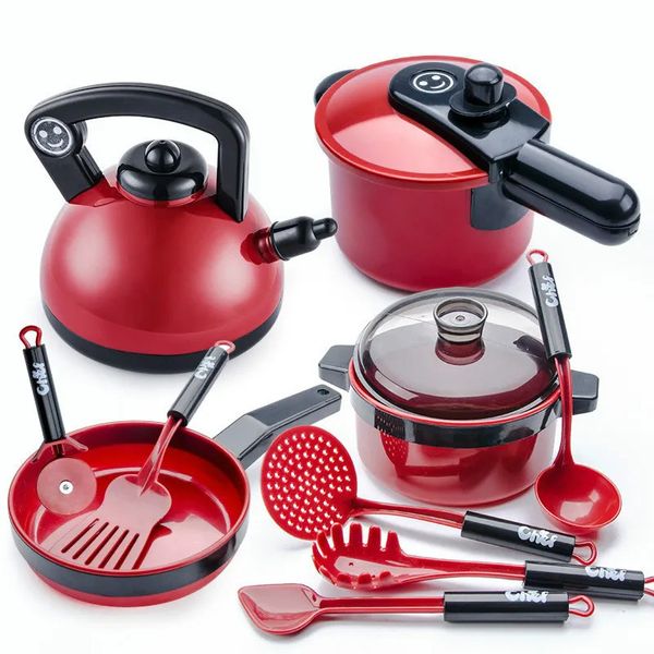 Cucine Gioca Cibo Cucina Set di giocattoli per bambini Taglio di frutta Utensili da cucina Simulazione per bambini Educazione Finta ragazza 231213