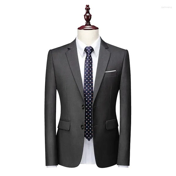 Herrenanzüge, klassisch, 16 Farben, Herrenanzug, Blazer, formelle Aktivitäten, Business, Reverskragen, Herrenjacke, 1 Stück, Abendparty, Slim-Fit, Kostümmantel