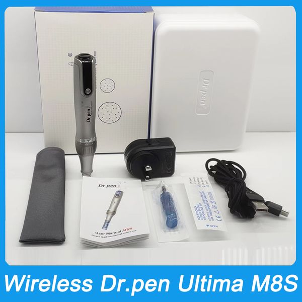 Dr.Pen M8S Electric Micronedle Stempel Gesichtsherapie Hautpflege Dermapen Haarwachstum Anti -Backflow -Nadelpatronen Dr. Derma Pen Mts Hautverjüngung