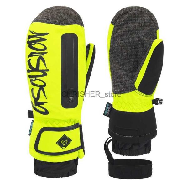 Luvas de esqui novas luvas de esqui embutido protetor de pulso luva de snowboard masculino feminino à prova dwaterproof água resistente ao desgaste cam ciclismo esportes luvas l23118