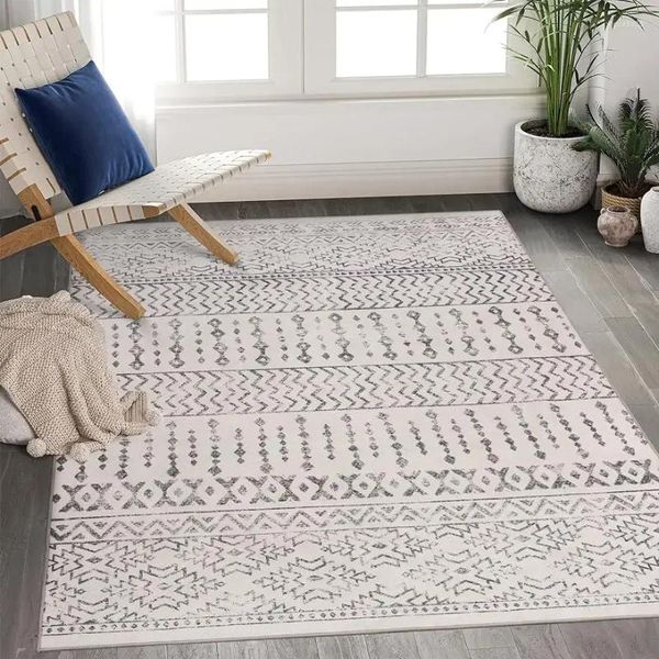 Teppiche Arttufe 9x12 Fläche Teppich Super Soft Ultra-dünn marokkanisch waschbarer Anti-Rutsch-Rückenenteppiche Wohnzimmer