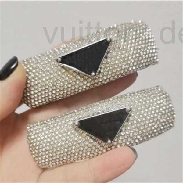 Fermagli per capelli Barrettes Designer Brand Letters Lusso brillante Diamante Acrilico Classico Perni per capelli per ragazze Donne Gioielli per feste Regalo O6QC