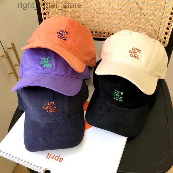 Ball Caps 2023 Streetwear Orange Lila Marke Baseball Kappe Frühling Frauen Designer Hüte Einfache Hip Hop Stilvolle Herren Caps Gorra hombres YQ231214