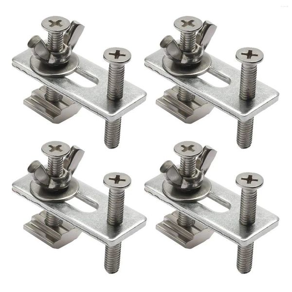 4PCS T-Track Mini Hold Down Clamp Kit mit Eisenmaschinenstegerplatten-Fix für CNC