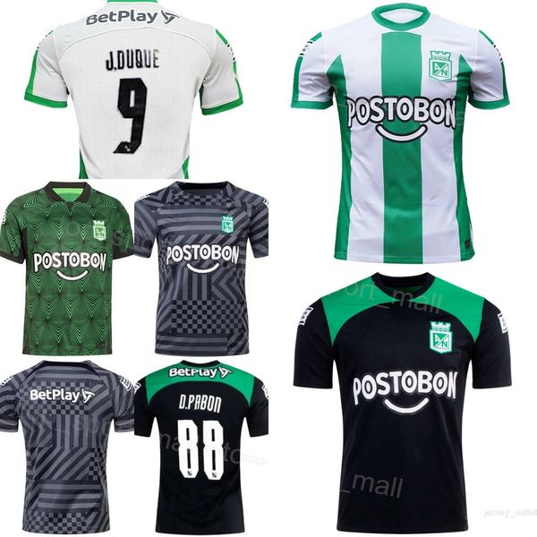 Club Team 2023-2024 Homens Futebol Atlético Nacional Jerseys 88 PABON 21 ANGEL 18 GOEZ 20 BANGUTO 10 BARRERA 6 ROMAN Camisa de Futebol Kits Uniforme Nome Personalizado Número Cor