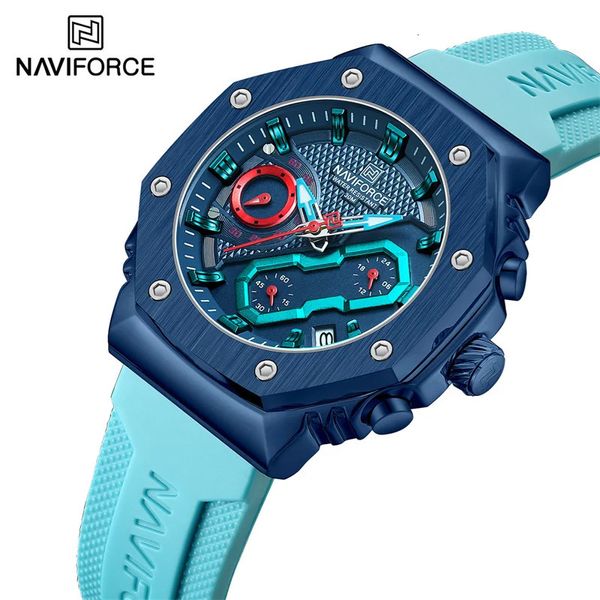 Orologi da polso Top Brand NAVIFORCE Orologi da donna Impermeabile Lusso Luminoso Orologio da amante Cronografo sportivo Quatz Orologi da polso Relogio Feminino 231213