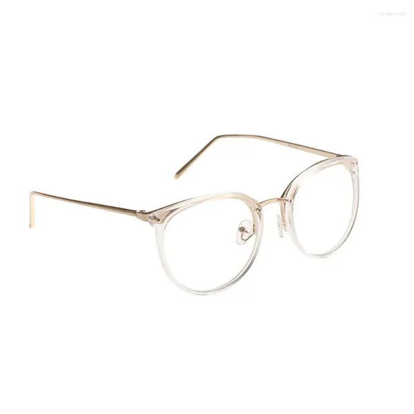 Óculos de sol miopia óculos ópticos quadros mulheres tendência metal óculos lentes claras homens quadro