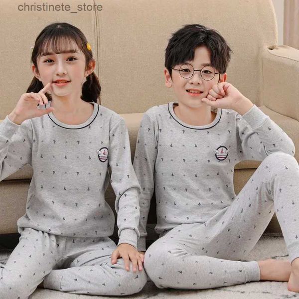 Pijamas bebê meninos meninas pijamas inverno outono halloween roupas infantis pijamas de algodão conjuntos para crianças 2 6 7 8 10 12 anos R231214