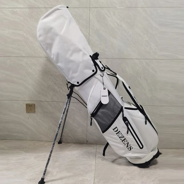 Sacos de golfe DEZENS Moda Golf Caddy Bag Masculino e Feminino Nylon Suporte Padrão Saco Outdoor Golf Club Bag Ball Bucket 231213