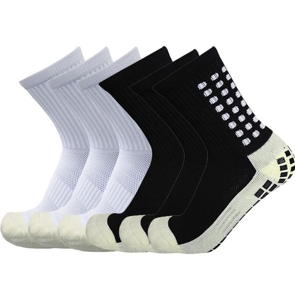 6 пар, мужские и женские футбольные носки, хлопковые квадратные силиконовые присоски, противоскользящие футбольные спортивные спортивные бейсбольные регби 231225