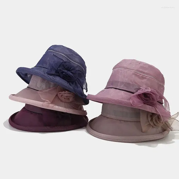 Береты женские, летние, в корейском стиле, складная шляпа от солнца с керлингом, солнцезащитная шляпа для путешествий на открытом воздухе, тонкая дышащая в стиле мамы