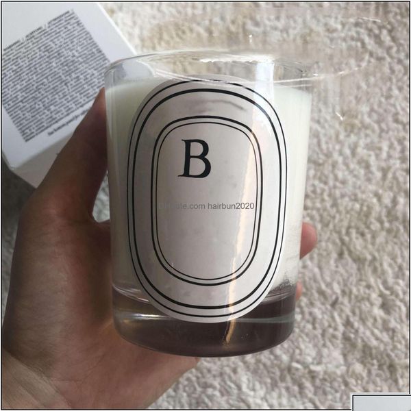 Candele Candele Candela profumata da 190 g con scatola Dip Collection Bougie Pare Collezione di decorazioni per la casa Articolo Consegna in consegna 2022 Garde Dh65A