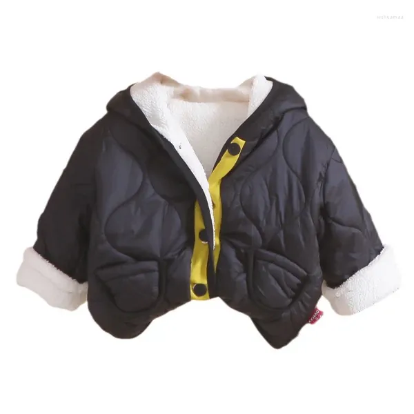 Куртки, зимняя детская одежда, детское пальто, утепленная теплая куртка с капюшоном для мальчиков и девочек, повседневный хлопковый костюм для малышей, спортивная одежда для младенцев