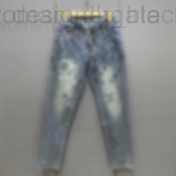 Мужские джинсы, дизайнерские джинсы, зимние новые Full Sky Star для духовных мальчиков, повседневные прямые брюки с универсальным укороченным брендом Red Tide PUAJ 5JUJ 6GCI P362