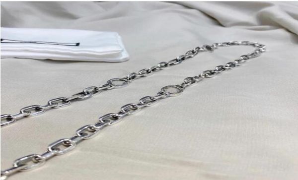 2021 Silber Doppelbuchstabe Paar Halskette Persönlichkeit Hip Hop Retro Designs Marke Anhänger Perlen Halsketten Urlaub Geschenke4657678