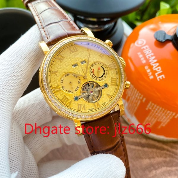 Orologio da uomo di design (PP) movimento meccanico completamente automatico tourbillon sportivo per il tempo libero specchio zaffiro impermeabile, qq