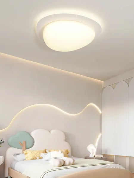 Plafoniere La lampada moderna per bambini calda viene utilizzata per soggiorno Camera da letto Sala Bianco 3 colori Dimmerabile Telecomando Decorazione della casa