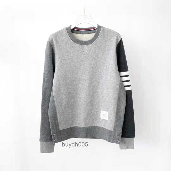 0zea Maglione da uomo e da donna Stilista Thombrownsweatshirt Classico quattro barre girocollo colore giacca abbinata abiti larghi a maniche lunghe