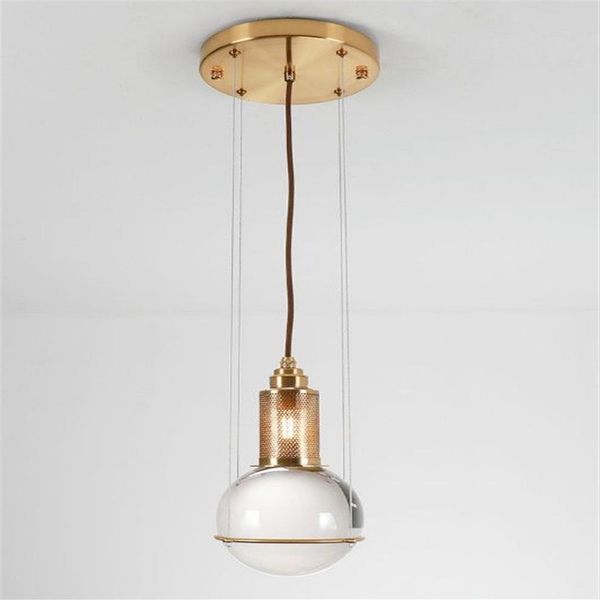 Pós-moderno luzes pingente de cristal led hanglamp bola pendurado lâmpada para sala estar cozinha casa luminárias decoração llfa284n