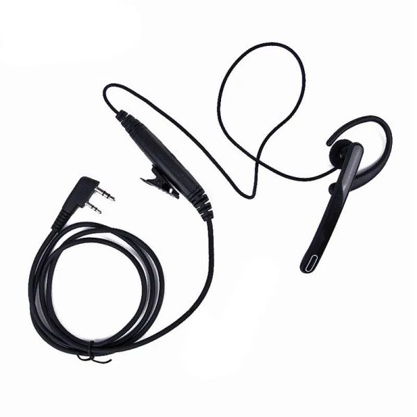 2 Pin Ear Bar Ohrhörer Mikrofon PTT Walkie Talkie Headset für Kenwoo O9A9 ZZ