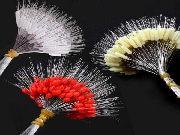 300pcslot Float Transparent Rubber Stopper Ss S M L Fishing Bobber Stopper Float Cilíndrico Space Bean Fish Line Acessórios H108117679