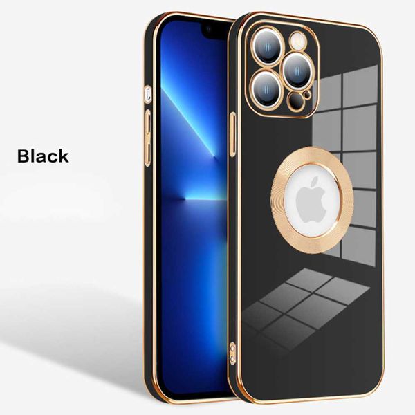 13 lüks kaplama iPhone kılıfı 12 11 Pro Max Charm Hole Hollow Silikon Cam Kamera Kapağı İPhone 13 Pro Max Case için