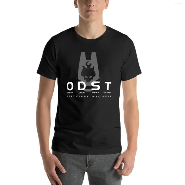 Herren T -Shirts Holo Odst Logo Ond Motto übergroße personalisierte Männer Kleidung Baumwolle Streetwear Plus Size Tops T -Shirt