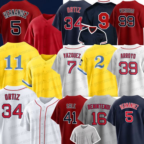 Männer 10 Trevor Story Enrique Hernandez Red Sox Baseball -Jersey Rafael Devers David Ortiz Justin Turner Masataka Yoshida Alex Verdugo Chris Sale