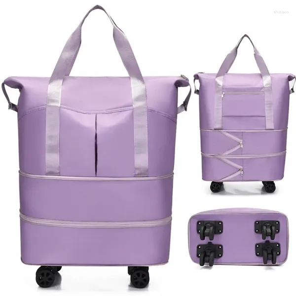 Duffel Torbalar Çıkarılabilir kasnaklarla büyük kapasiteli genişleme seyahat çantası kadınlar ıslak ve kuru ayırma sporları spor fitness açık el çantası