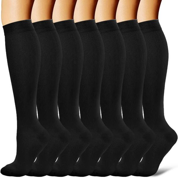 Sportsocken 367 Paar Kompressionsstrümpfe für Herren und Damen, Laufen, Krampfadernödem, kniehoch, 30 mmHg, Beinstütze, Stretch-Strumpf, 231213