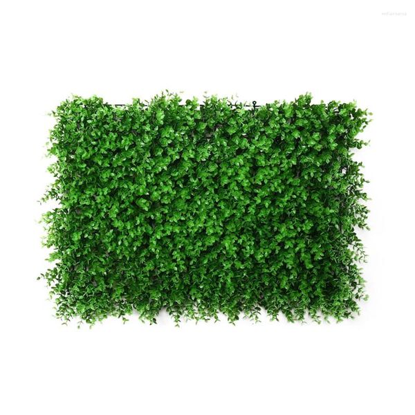 Fiori decorativi in ​​plastica Erba di base Green Green Sfondo Wall Outdoor Aproding Decor Greening Lawn