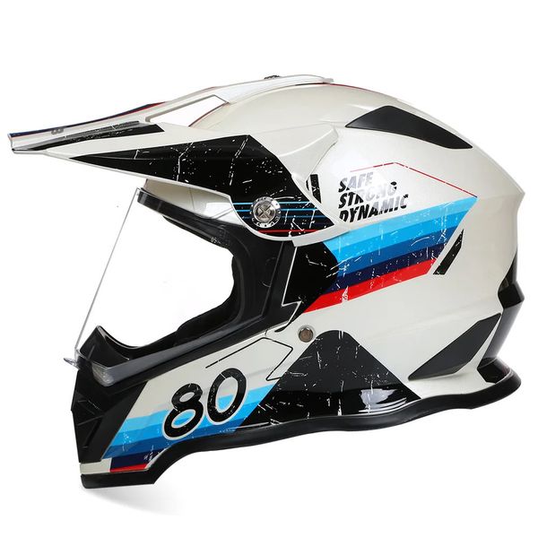 Caschi da ciclismo Off Road Cascos Casco integrale da motocross ATV MTB DH Downhill Dirty Bike Racing Capacete Casque DOT ECE Approvato 231213