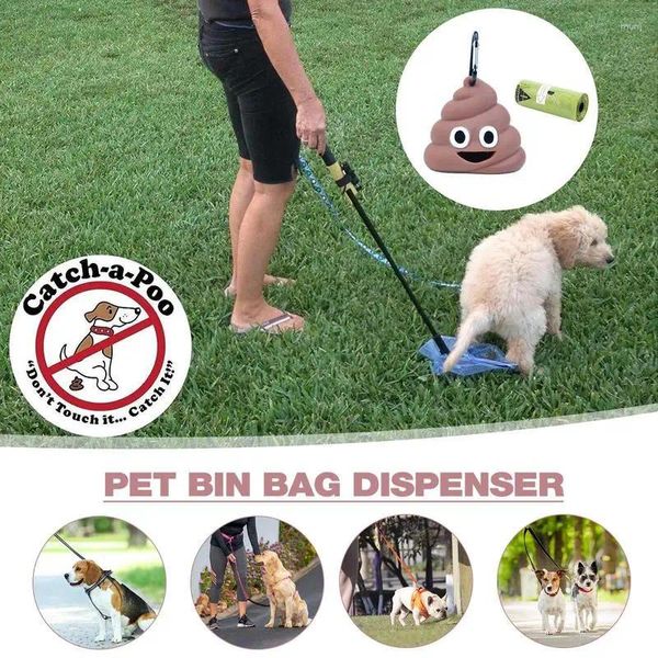 Ropa para perros Bolsa de caca para cachorros Forma de mascota Dispensador de residuos Bolsas de residuos Soporte resistente al desgaste para uso al aire libre Parque