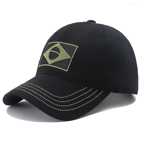 Bola Caps 2023 Exército Camuflagem Boné de Beisebol Brasil Bandeira Bordado Snapback Chapéu Ao Ar Livre Militar Tático Caça Para Homens Mulheres