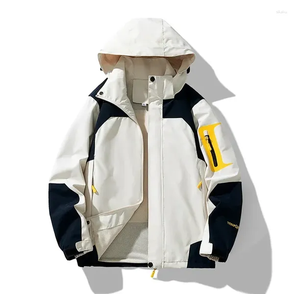 Herrenjacken 2023 Solid Sport lässige männliche Frauen Wind Breaker Hooded Coats Mode Männer Armee atmungsaktive taktische Jacke Kleidung