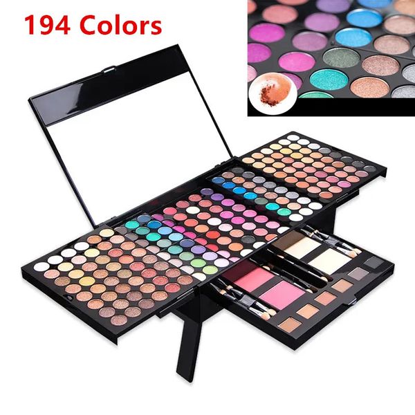 Lidschatten 74194 Farben Lidschatten-Make-up-Palette Regenbogenfarbton Konturierungspuder und Augenbrauen-All-in-One-Box-Set 231213