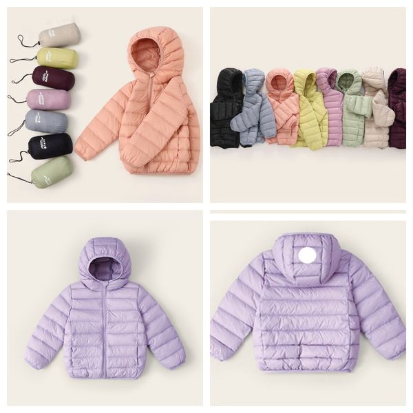 LU-1836 Winterjacke für Jungen und Mädchen, leichte Daunenjacke für Kinder, warmer Mantel mit Kapuze